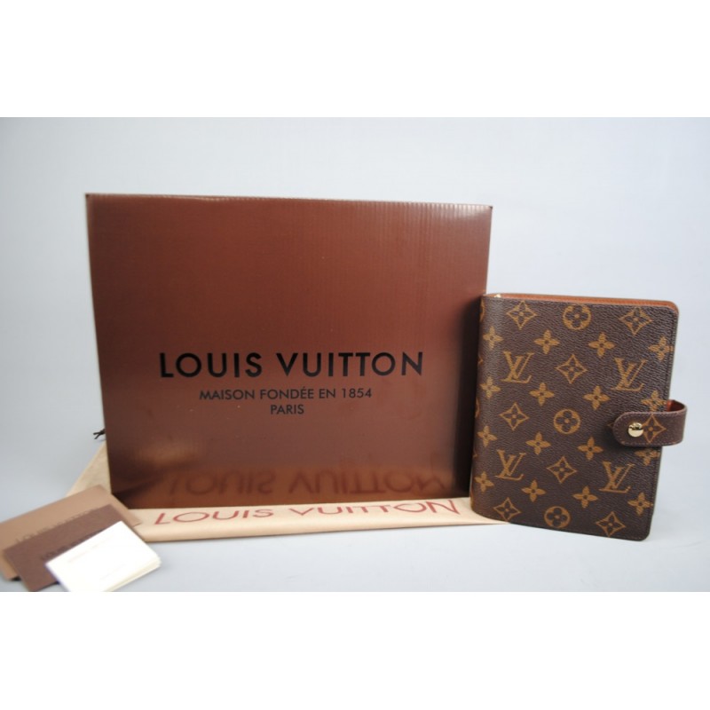 LOUİS VUİTTON MONOGRAM CANVAS AGENDA MM HAKİKİ DERİ